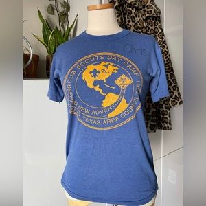 1992 Vintage Cub Scouts Day Camp Single Stitch T-shirt / Russell Athletic